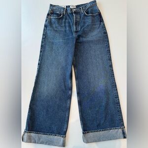 Agolde Blue Wide-Leg Jeans
